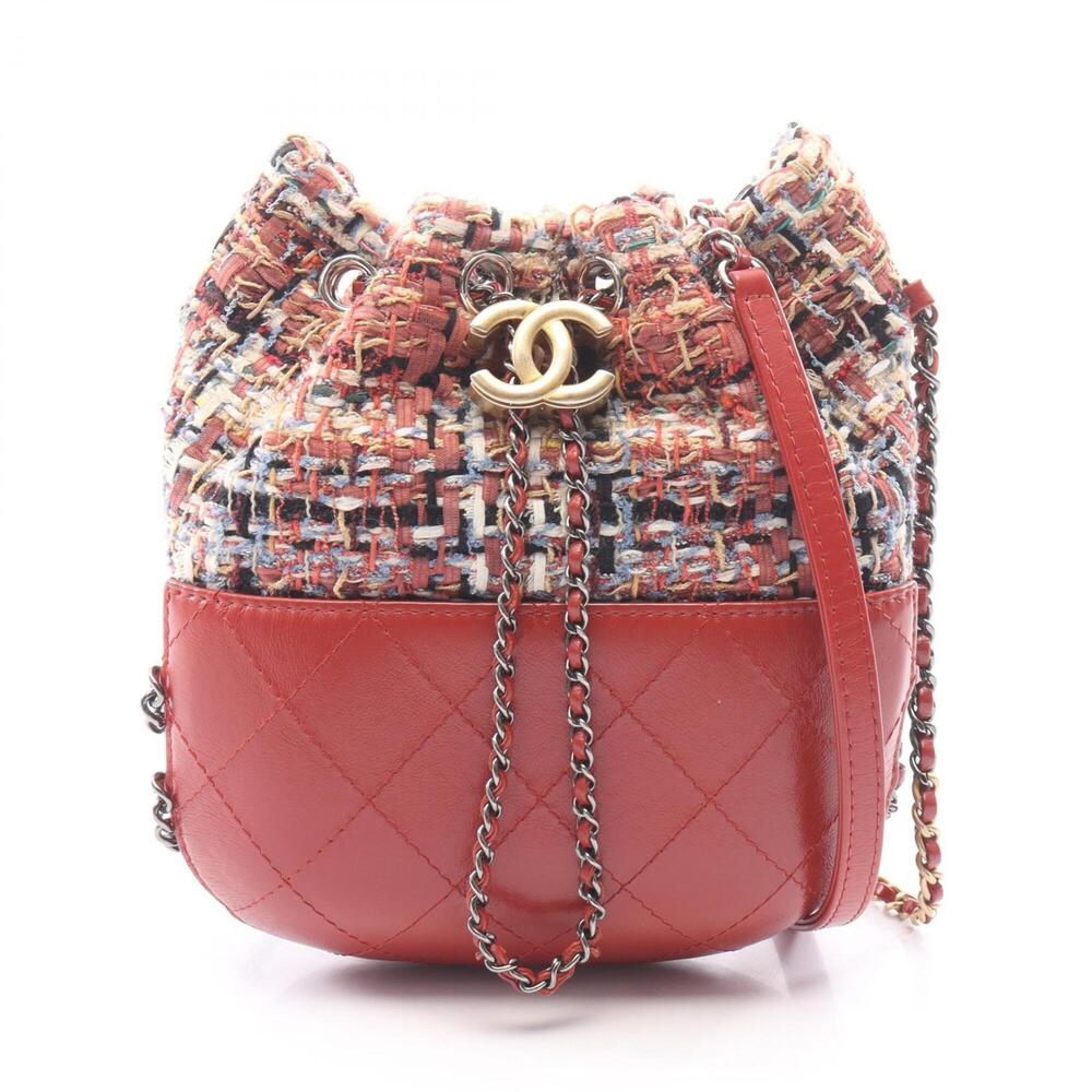 Chanel Gabrielle de Bold Drawstring Shoulder Bag/Handbag, Fabric and Leather,...